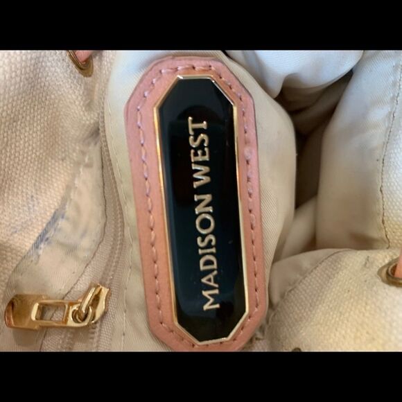 Madison West Vegan Leather Nesting Purse Pink - Picture 6 of 15